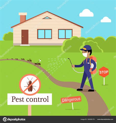 Vector De Concepto De Control De Plagas En Dise O De Estilo Plano