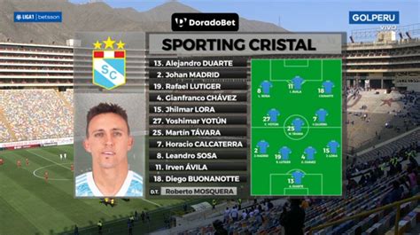 Golperu On Twitter Ahora Alineaciones Estas Son Las Oncenas De