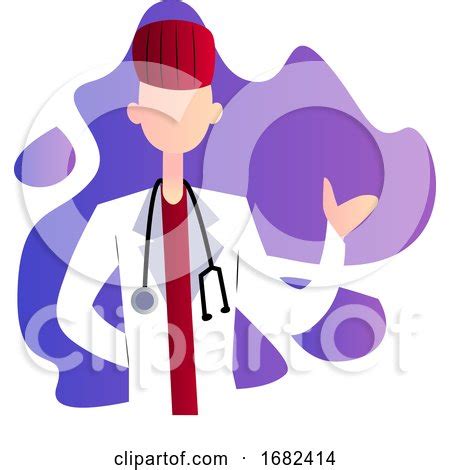 Male Doctor Minimalistic Occupation Illustration by Morphart Creations ...