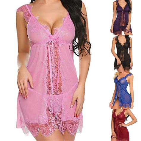 Ropa De Dormir Sexy Para Mujer De Talla Grande Vestido De Noche