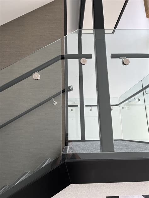 Canterbury Balustrade Frameless Glass Face Fixed Channel Powder Coated