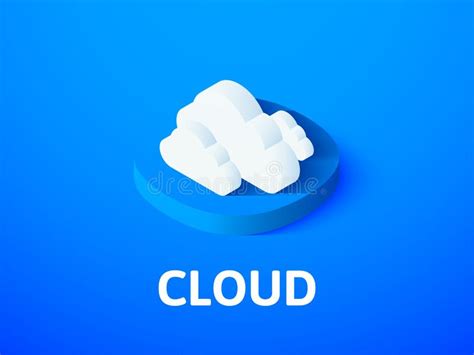 Isometric Cloudscape Abstract Vector Isometric Clouds D Futuristic