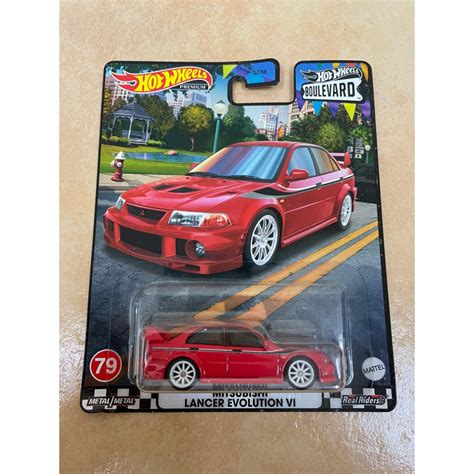 Hot Wheels Mitsubishi Lancer Evolution Vi Boulevard Red Evo Shopee Philippines