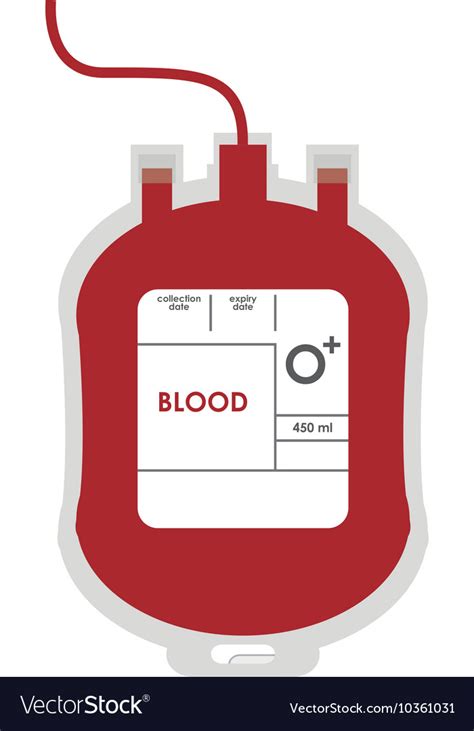 Blood Bag Icon Royalty Free Vector Image VectorStock