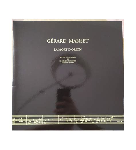 Gérard Manset La Mort d Orion LP Album RE