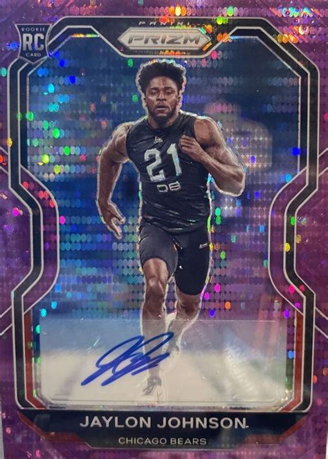 Jaylon Johnson 2020 Prizm 306 Rookie Autographs Purple Pulsar Price