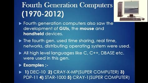 Examples Of Fifth Generation Computers