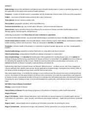 Epidemiology Midterm Cheat Sheet Docx Lecture Epidemiology Study Of