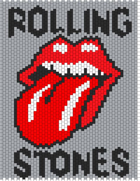 Rolling Stones Bead Pattern Peyote Bead Patterns Misc Bead Patterns