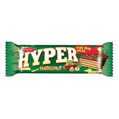 Hyper Hazelnut 55g Coated Wafer Easyexport Bg