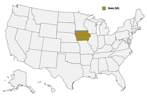 Iowa Counties Map | Mappr