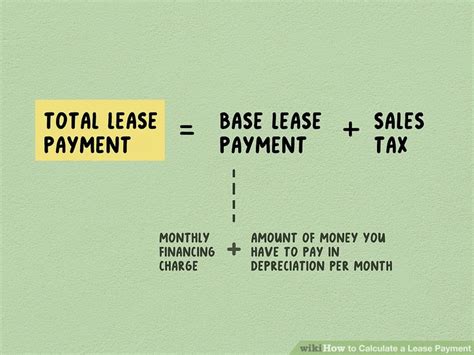 Ways To Calculate A Lease Payment Wikihow