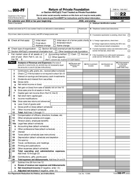 2022 Form 990 Pf Fill Out And Sign Online Dochub