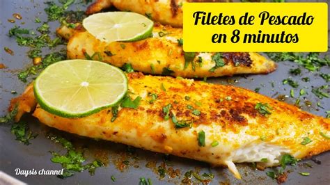 Fácil manera de preparar FILETES DE PESCADO en 8 minutos