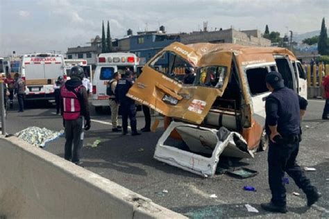 Volcadura De Combi En La M Xico Puebla Deja Un Muerto Y Heridos