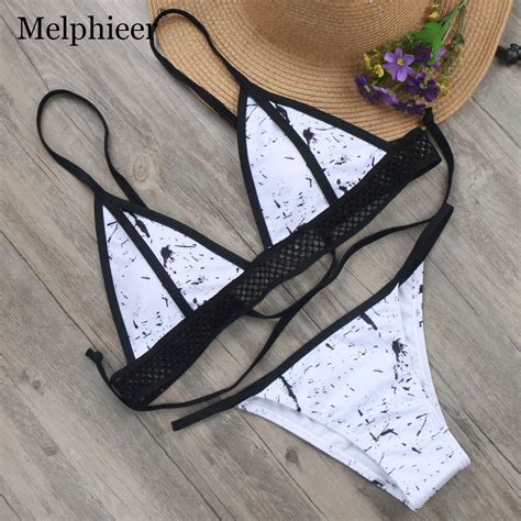 Chicas Nuevo Bikini De Malla Sexy Vendaje Push Up Traje De Ba O