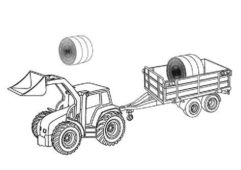 Kolorowanki Do Wydruku Traktory Z Przyczep Kolorowanka Traktor I