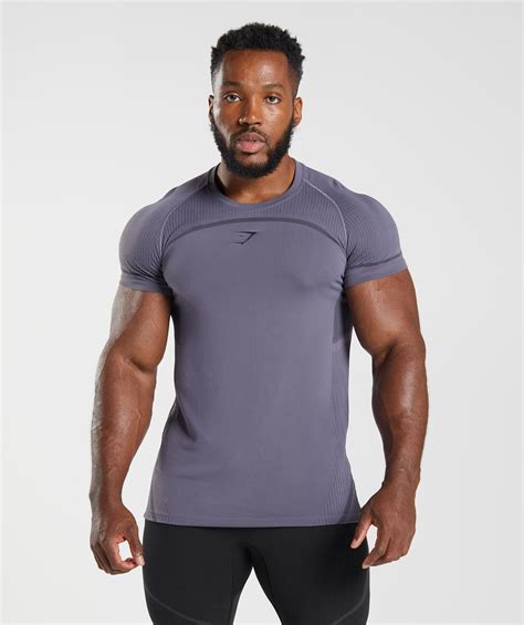 Gymshark 315 Seamless T Shirt Mercury Purple Black Gymshark