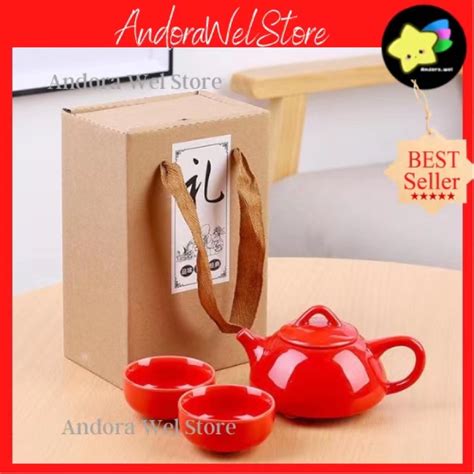 Jual Chinese Tea Pot Set Ceramic Cup Teko Teh China Cangkir Keramik