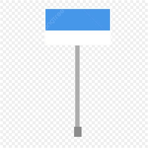 Traffic Sign Hd Transparent Blue Rectangular Traffic Sign Hand