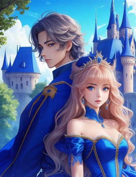 Anime Prince and Princess🖤🖤 | Anime prince, King and queen pictures ...