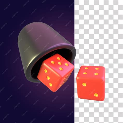 Premium PSD | Dice trick 3d icon