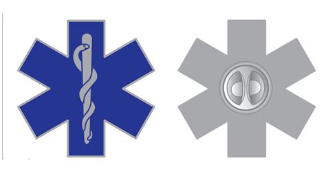 Star Of Life Lapel Pin Badge Medical Symbol Brooch Caduceus Ambulance