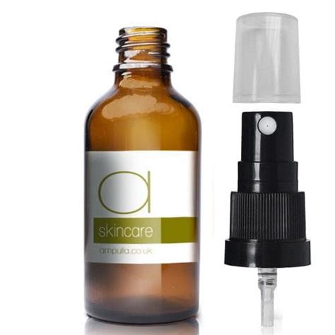 30ml Amber Glass Skincare Bottle With Spray Ampulla Ltd