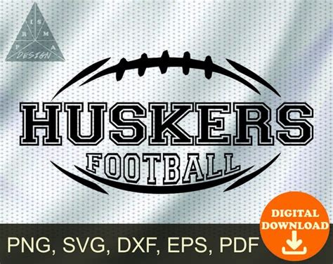 Huskers Football SVG Logo Cut File Digital Vector PNG - Etsy