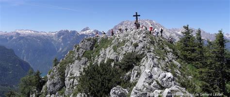 Ausflug Zum Jenner Berggipfel Aussichtspunkt Berchtesgadener Alpen Land