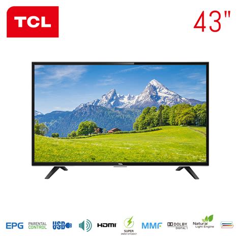 TCL TV 43 FHD BASIC BLACK 43D3200