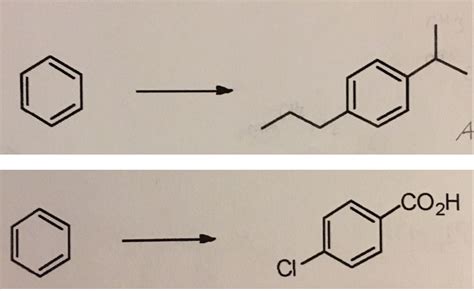 Solved For Both Propose A Synthesis Starting With Benzene Chegg