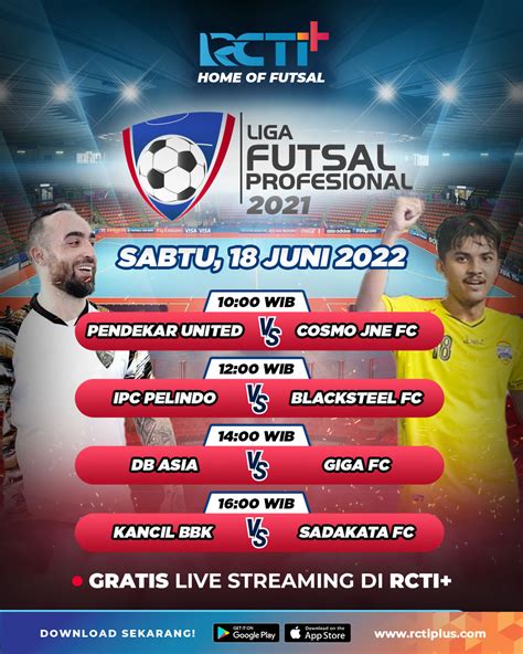 Rcti On Twitter Berikut Jadwal Liga Futsal Hari Ini Sabtu