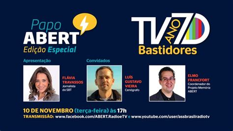 Papo Abert Especial TV Ano 70 Bastidores YouTube