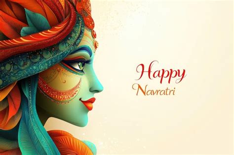 Navratri Celebration Wishing Everyone Joyous Happy Navratri Marking