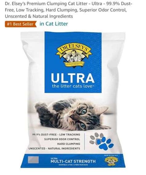 Dr Elseys Premium Clumping Cat Litter Ultra Dust Free Low