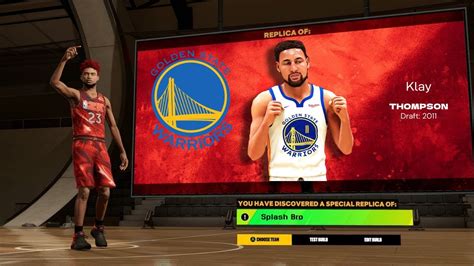 OFFICIAL KLAY THOMPSON SPLASH BRO BUILD IN NBA 2K23 RARE EASTER EGG