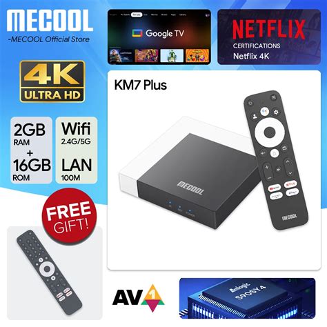 Mecool Tv Box Android Km Plus Google Tv Amlogic S Y Gb Ddr