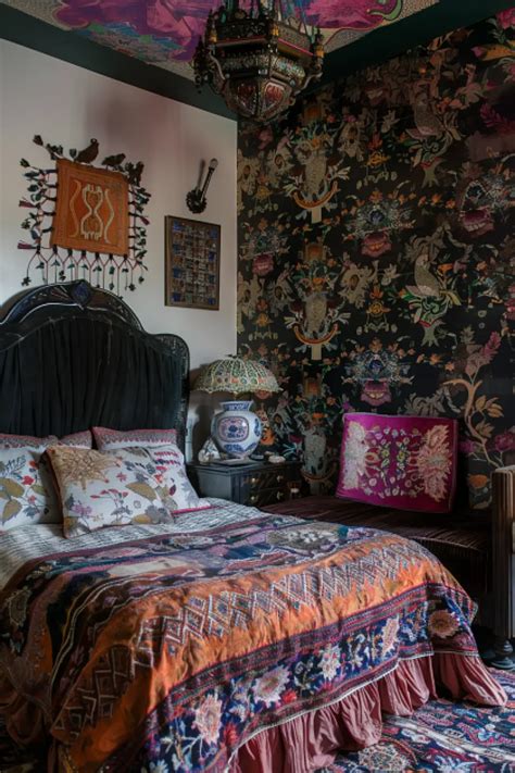 25 Boho Bedroom Wallpaper Ideas