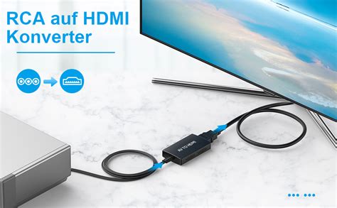 Uhddadi Rca Auf Hdmi Konverter P Composite Cvbs Av Zu Hdmi Video