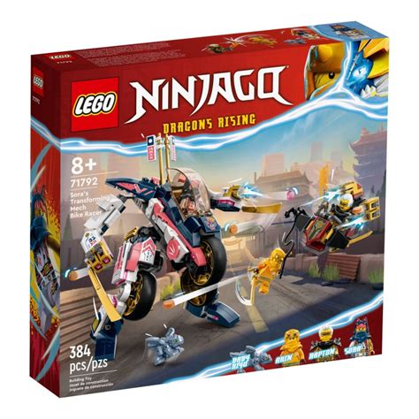 LEGO NINJAGO Dragons Rising Sora S Transforming Mech Bike Racer