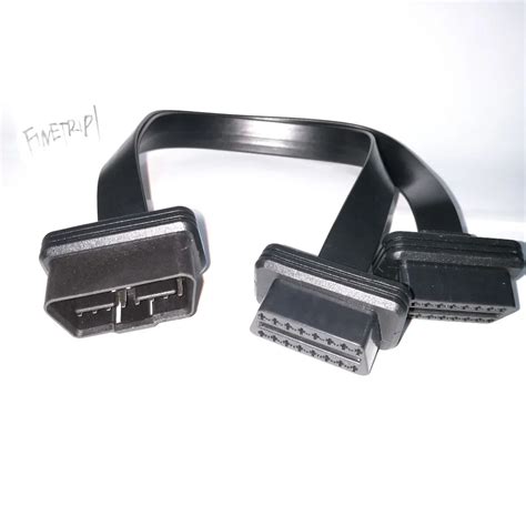 Finejourney Cable De Extensi N Plano Obdll Obd Para Coche Adaptador