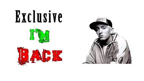 Eminem New Music 2019 Im Back Youtube