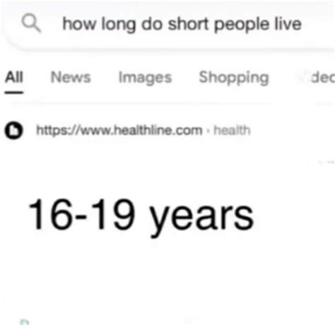 How Long Do Short People Live