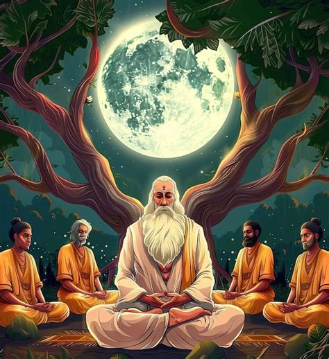 Guru Purnima Celebration In India Of Honoring Gurus With Devotion And