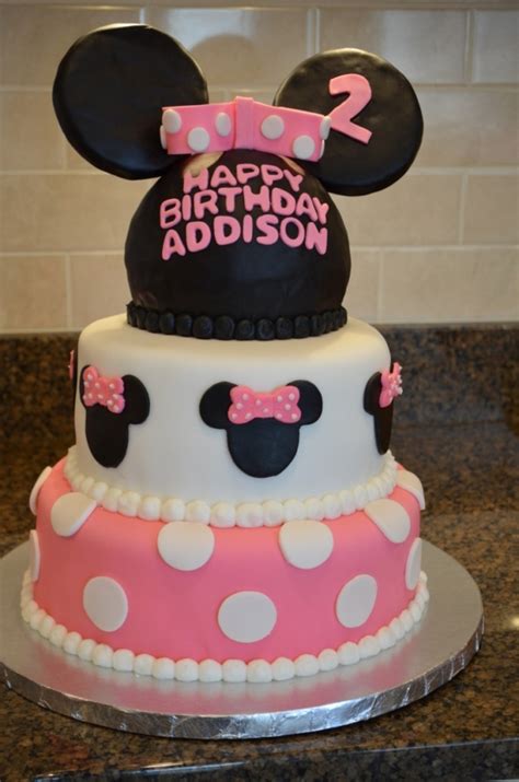 Minnie Mouse Cake Pink Black CakeCentral