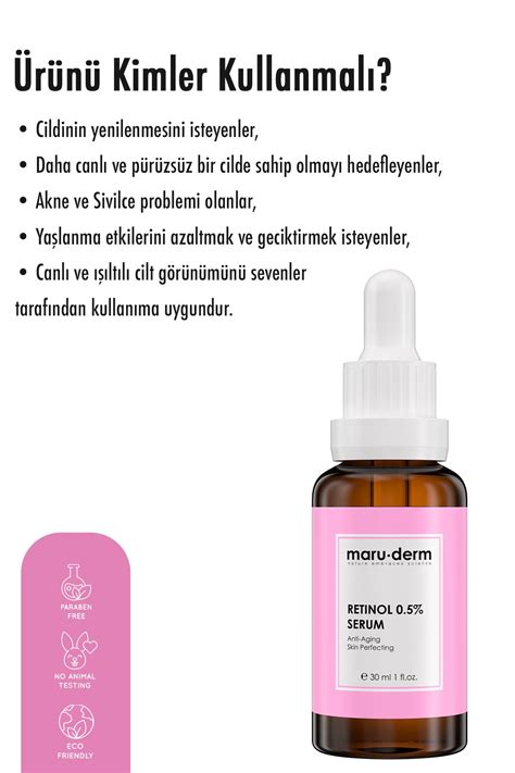 Maruderm Retinol Cilt Yenileyici Bak M Serumu Ml