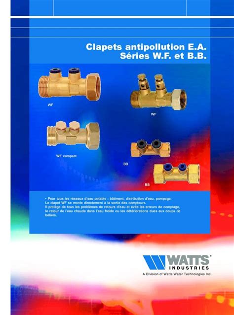 PDF Clapets antipollution E A Séries W F et B B ClApEt