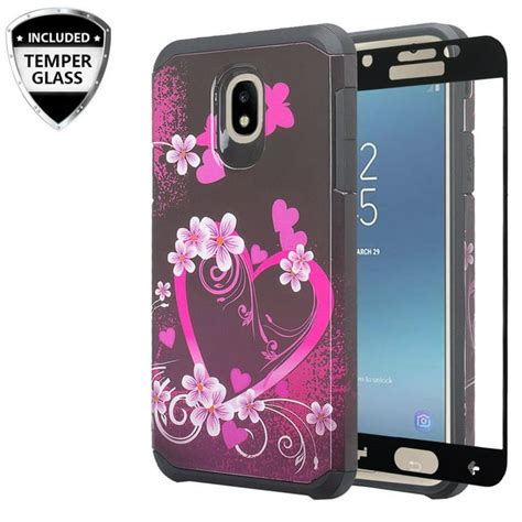 For Tracfone For Samsung Galaxy J7 Crown S767vl Case Case W [tempered