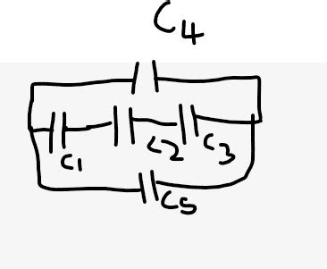 Equivalent capacitance of a circuit